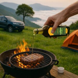مرینیت استیک با روغن زیتون